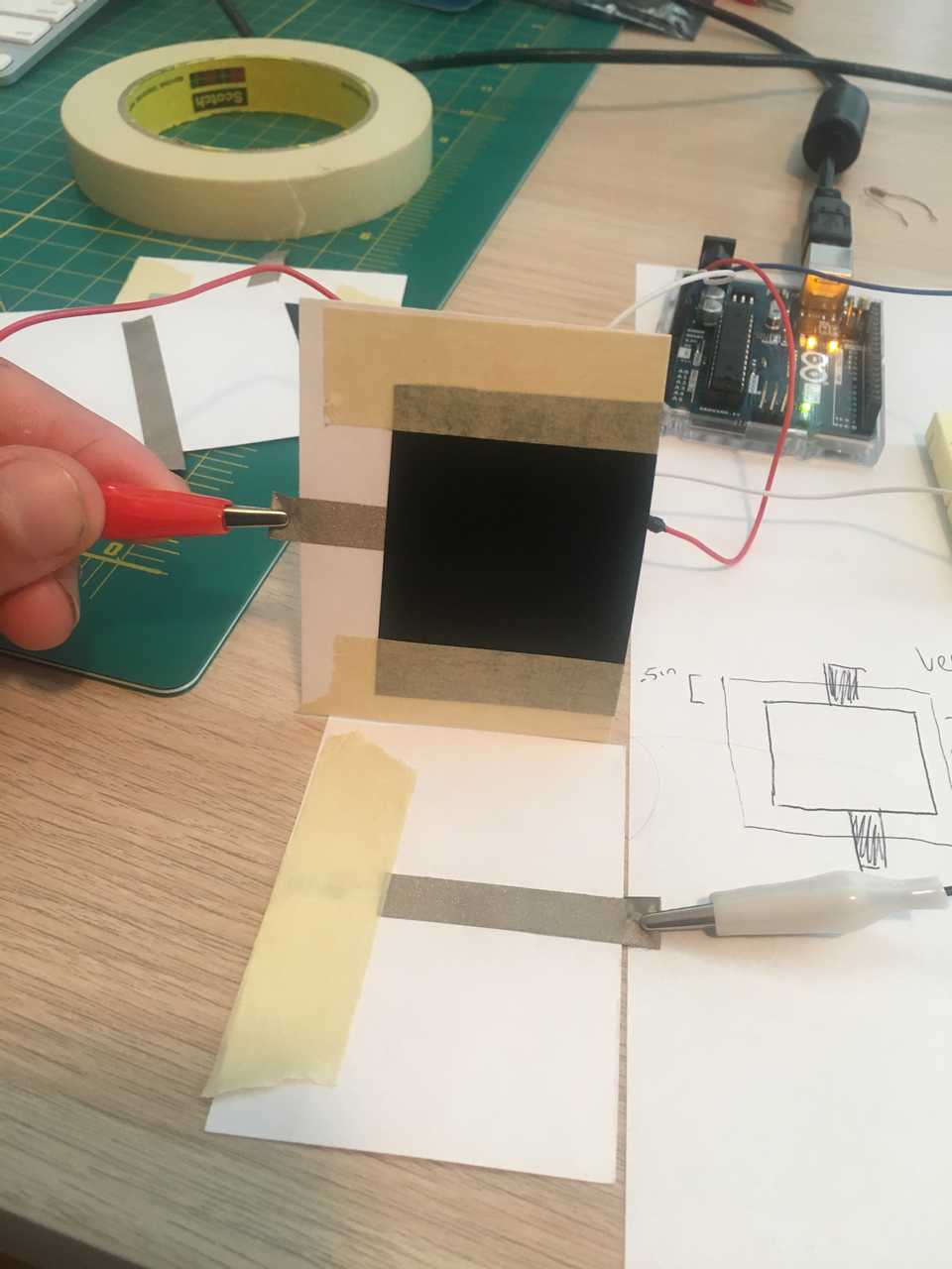 Prototyping using copper tape and PCB land pads